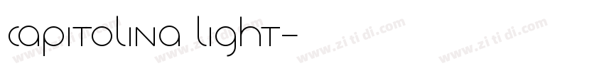 Capitolina Light字体转换